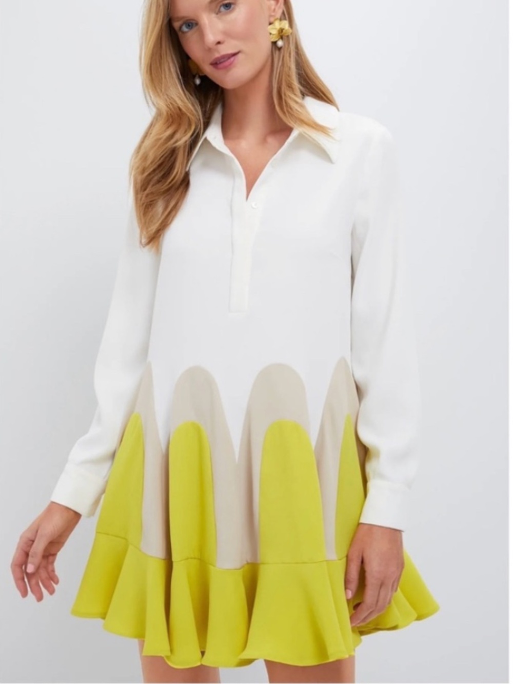 Tuckernuck Canary Flounce Nadia Dress